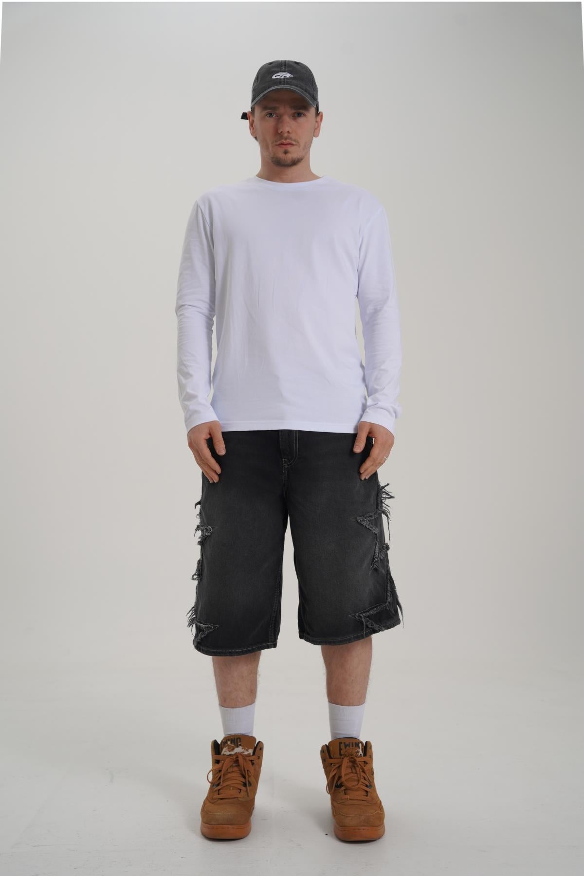 Basic Beyaz Fit İnce Kumaş Longsleeve CT01 24CY122