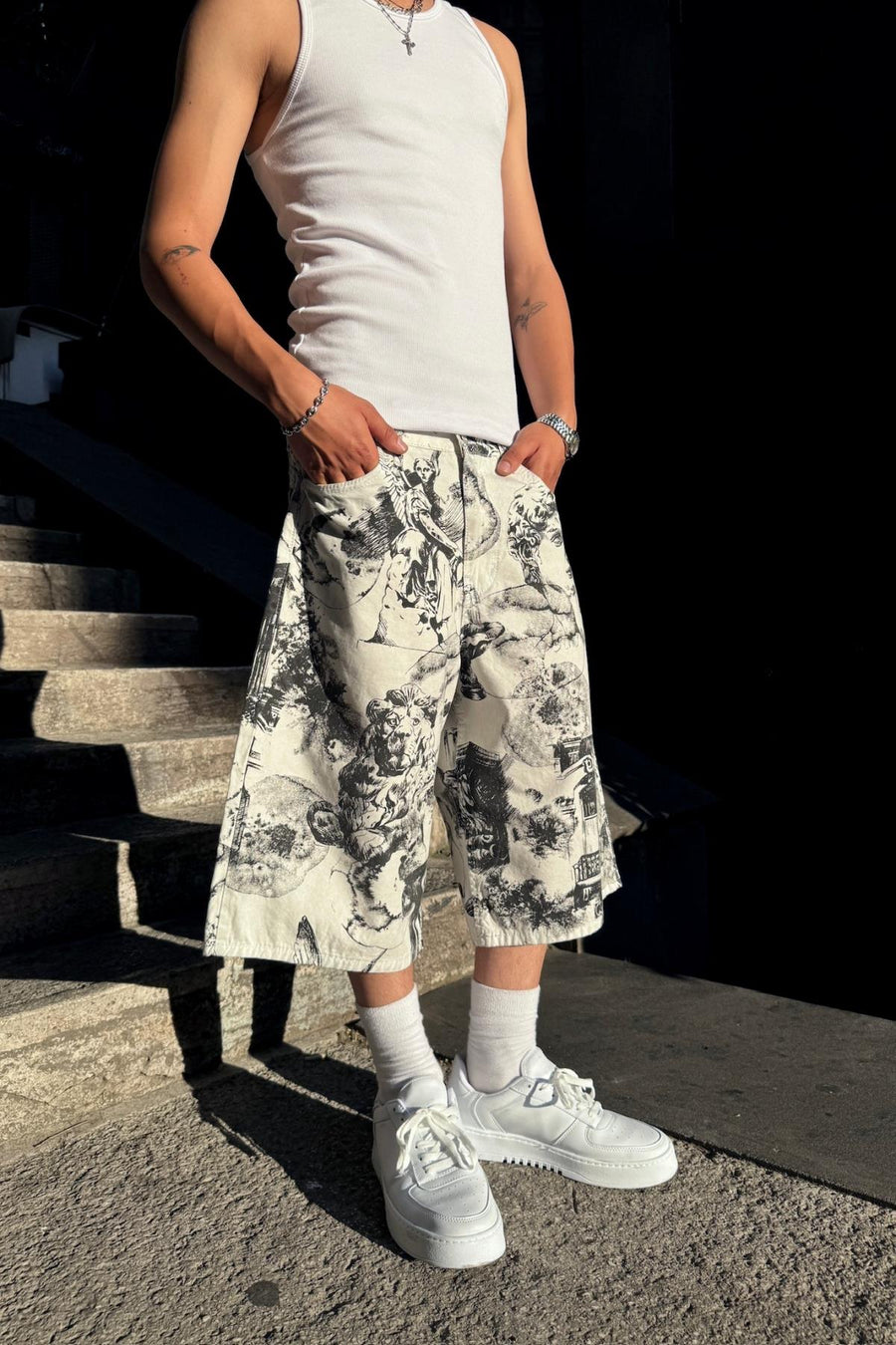 David Desen Jr Baggy Jean Şort