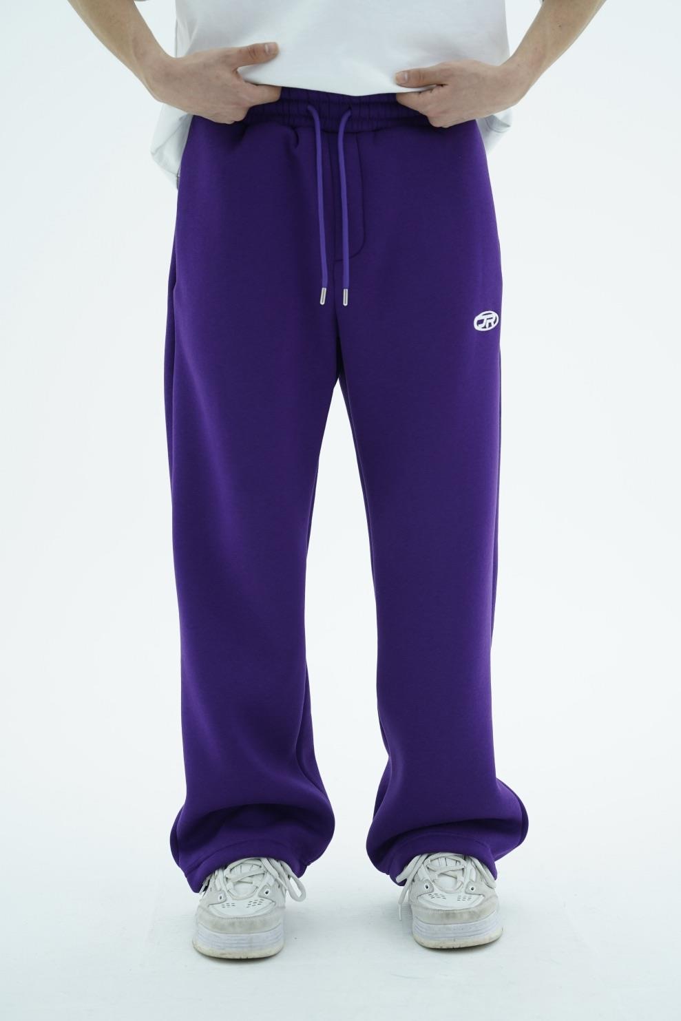 JR Logo Mor Baggy Eşofman Altı