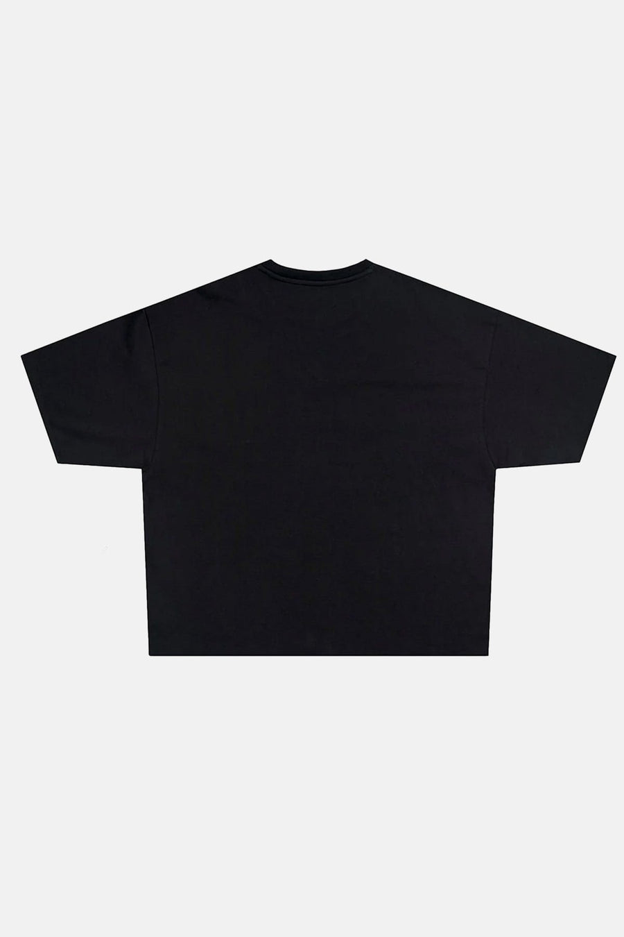 JR Beyaz Signature Baskılı Siyah Boxy Oversize Tshirt