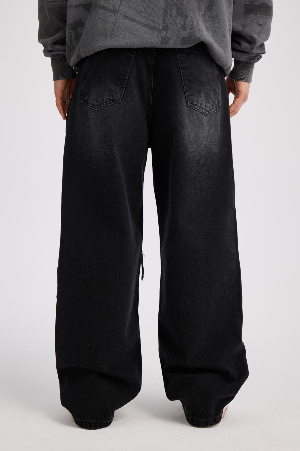 JR Yıldız Patch Detay Füme Jean Pantolon