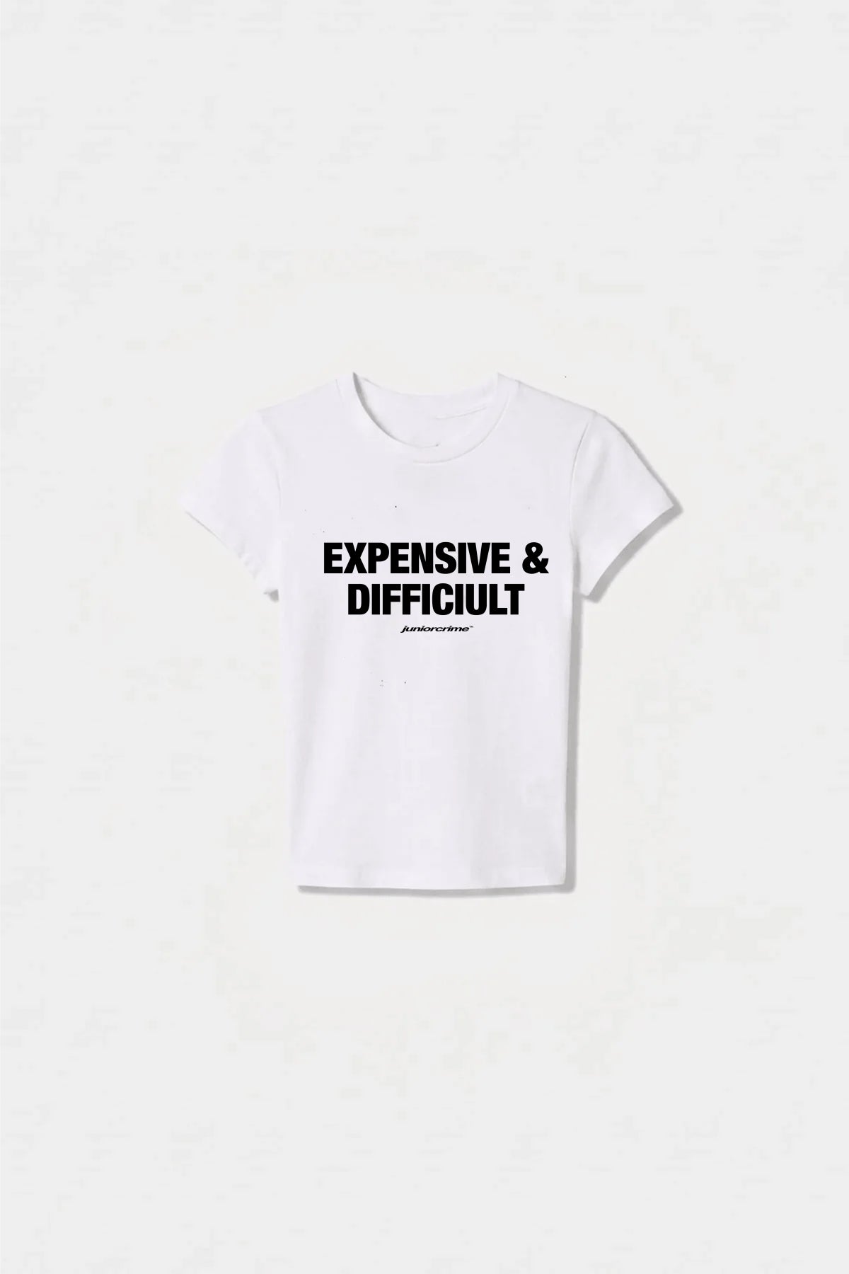JR Expensive Baskılı Beyaz Kadın Fit Top