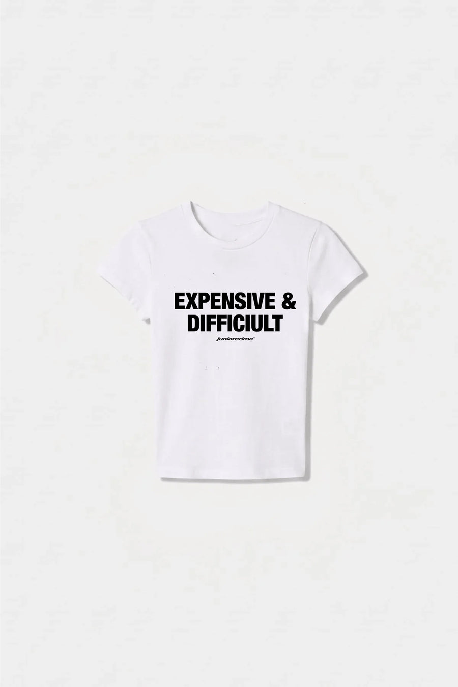 JR Expensive Baskılı Beyaz Kadın Fit Top