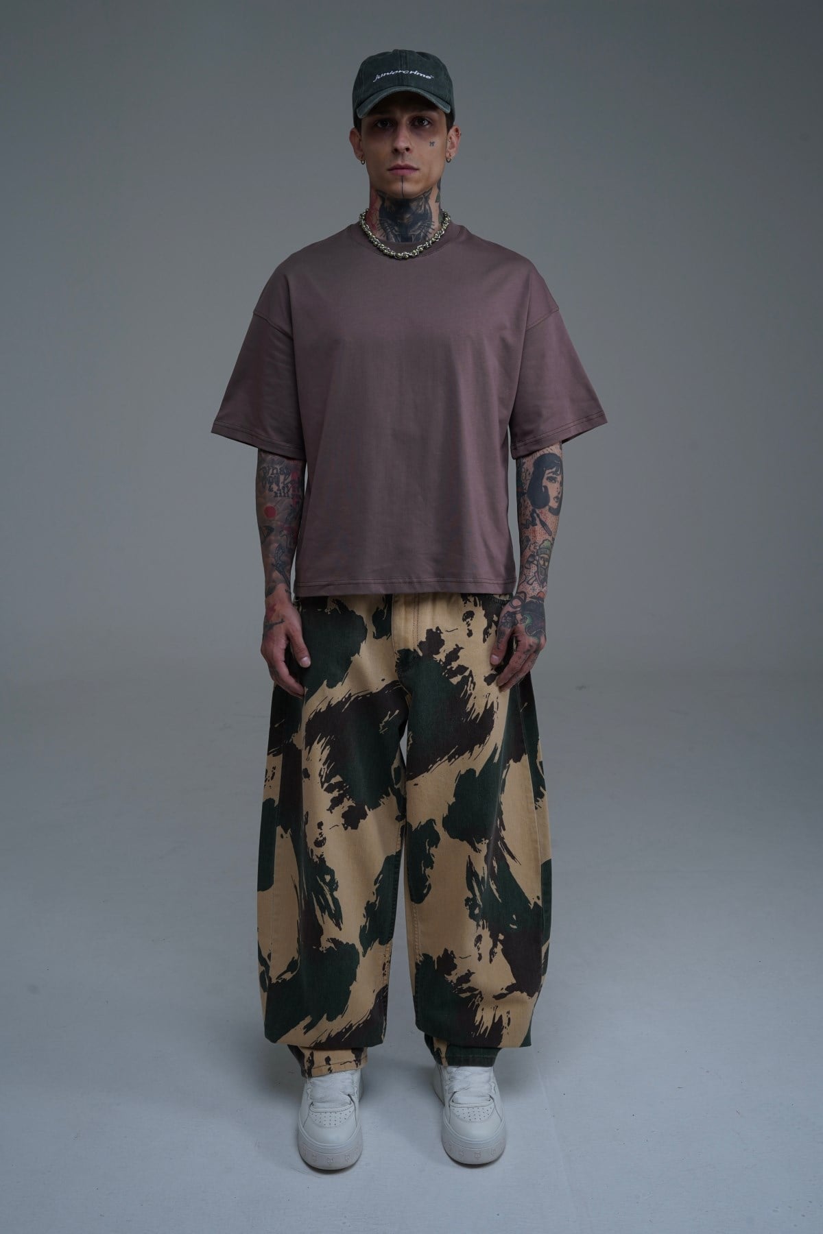 Kamuflaj Desenli Baggy Jean Pantolon CT01 6667 Joker
