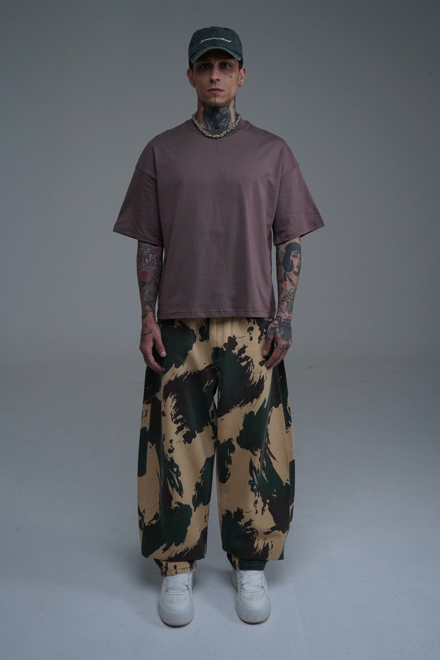Kamuflaj Desenli Baggy Jean Pantolon CT01 6667 Joker