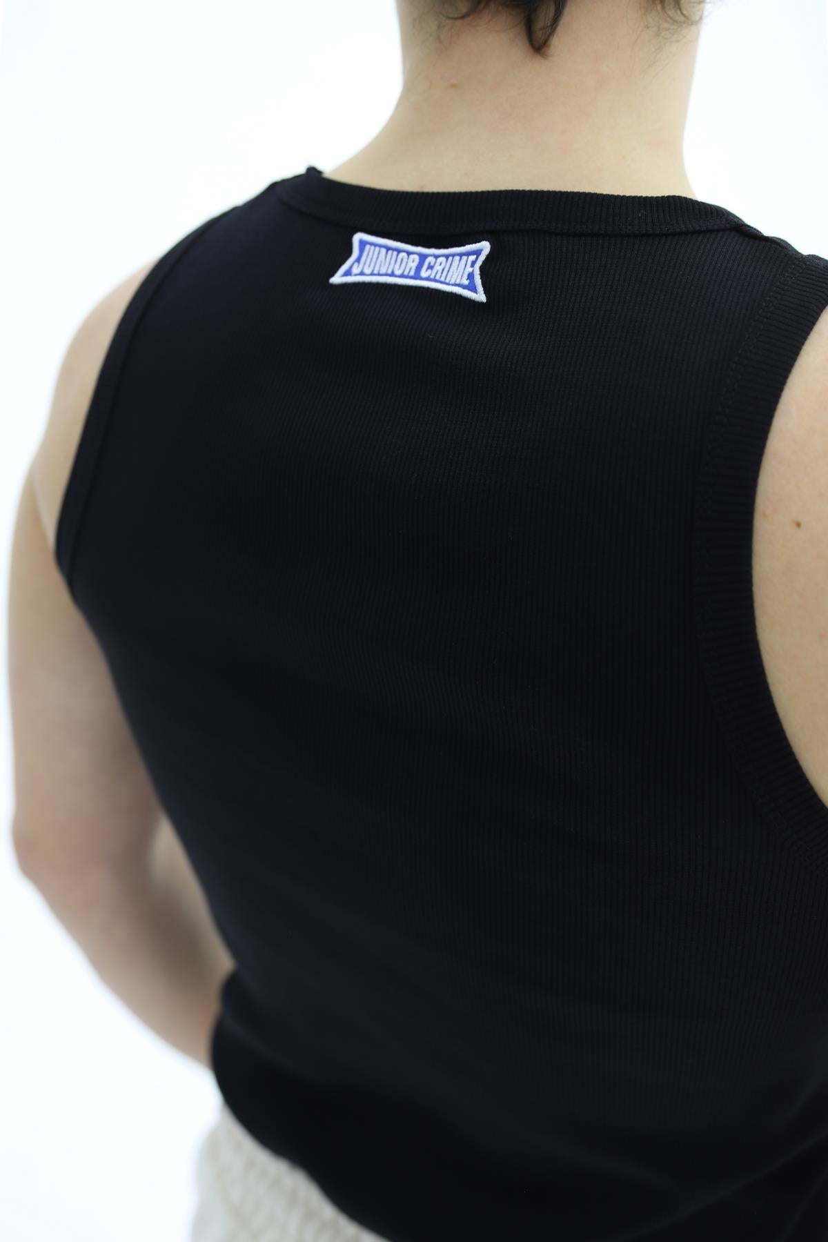 Fitilli Siyah Mavi Logo Fit Atlet