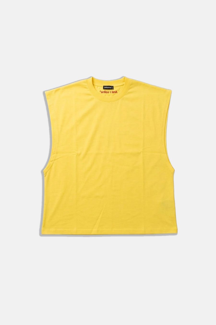 JR Boxy Fit Kolsuz Sarı Oversize Tshirt