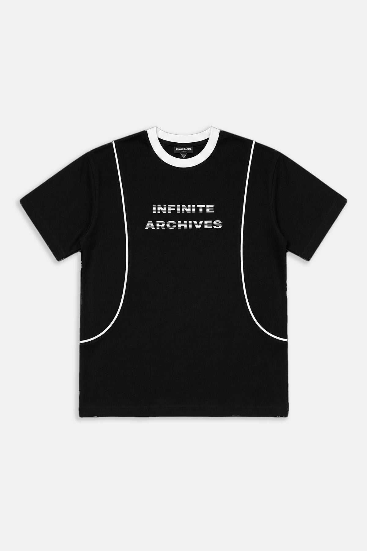 Infinite Baskılı Siyah Oversize Tshirt