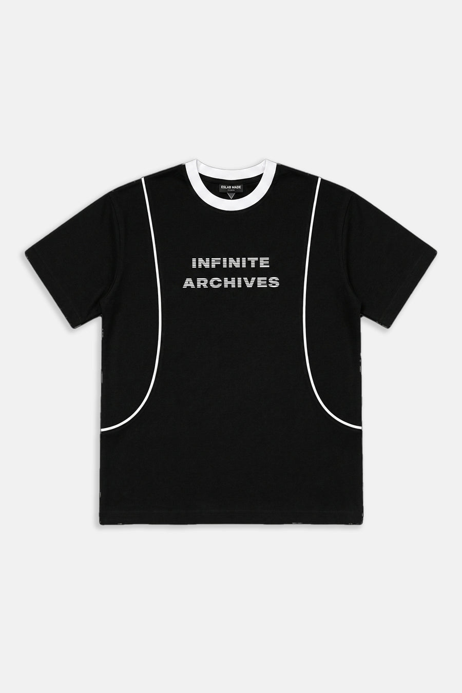 Infinite Baskılı Siyah Oversize Tshirt