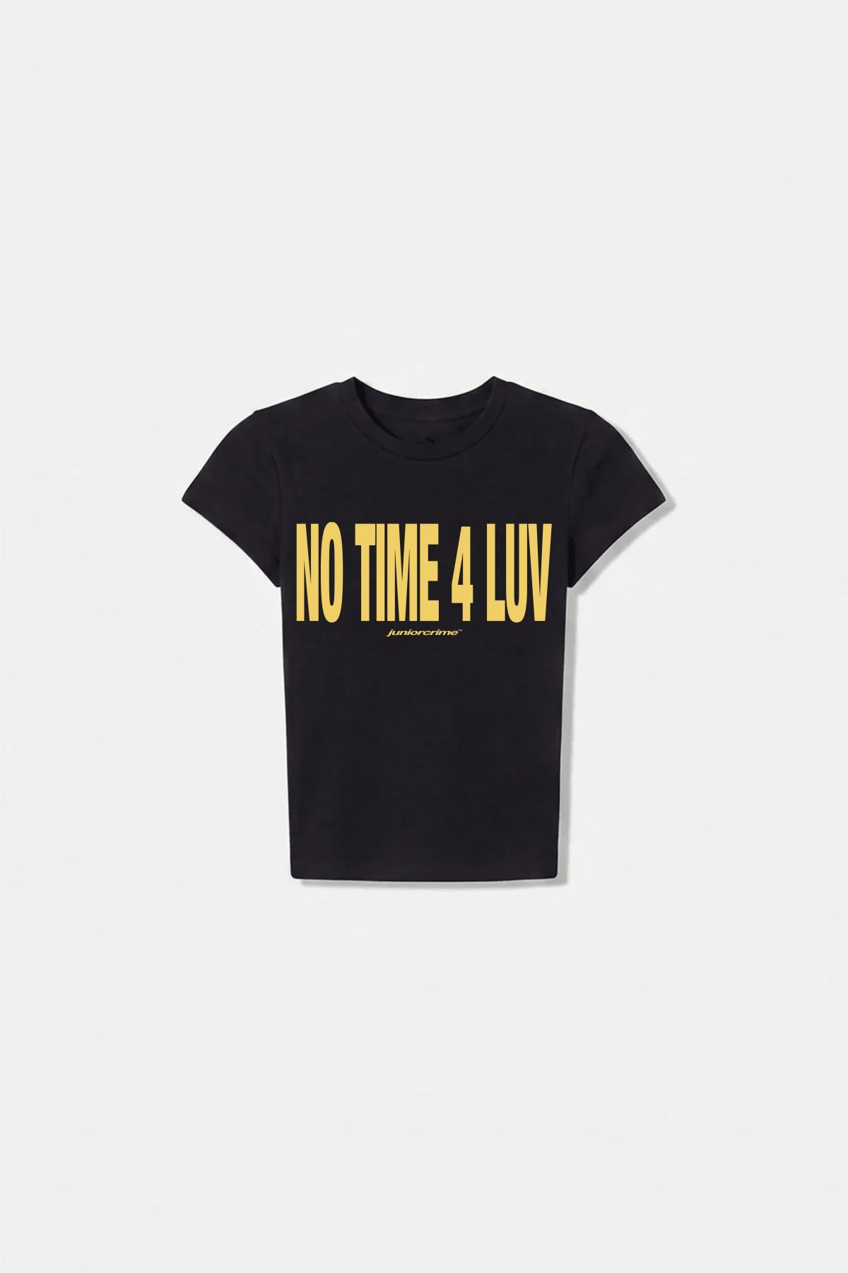 JR Luv Baskılı Siyah Kadın Fit Top