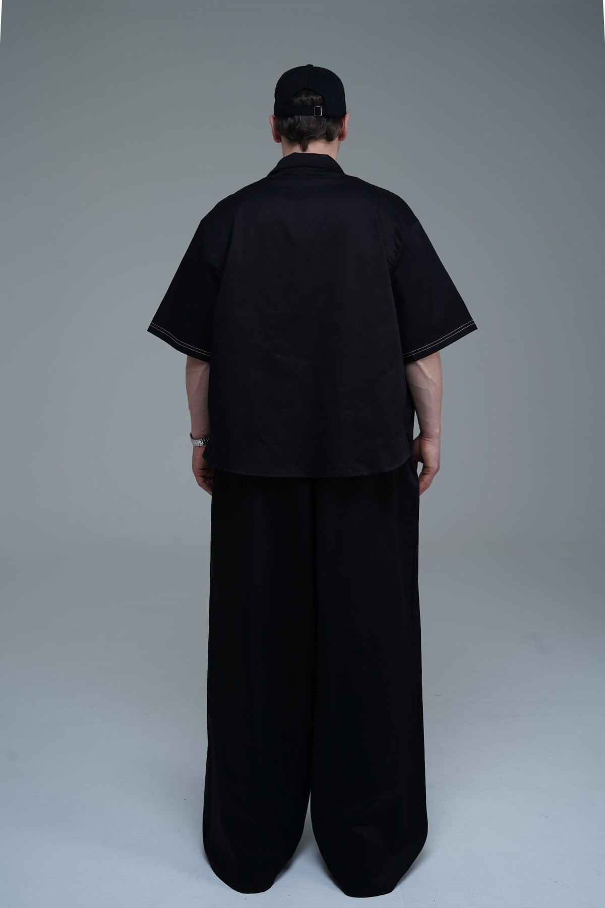 JR Signature Baskılı Gabardin Baggy Pantolon