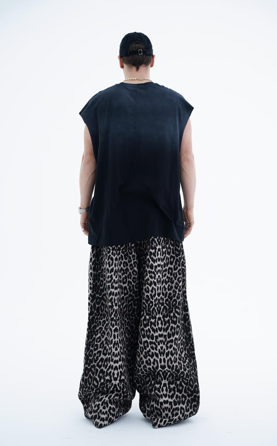Yıkama Efektli Siyah Oversize Atlet CT01 MRT1754