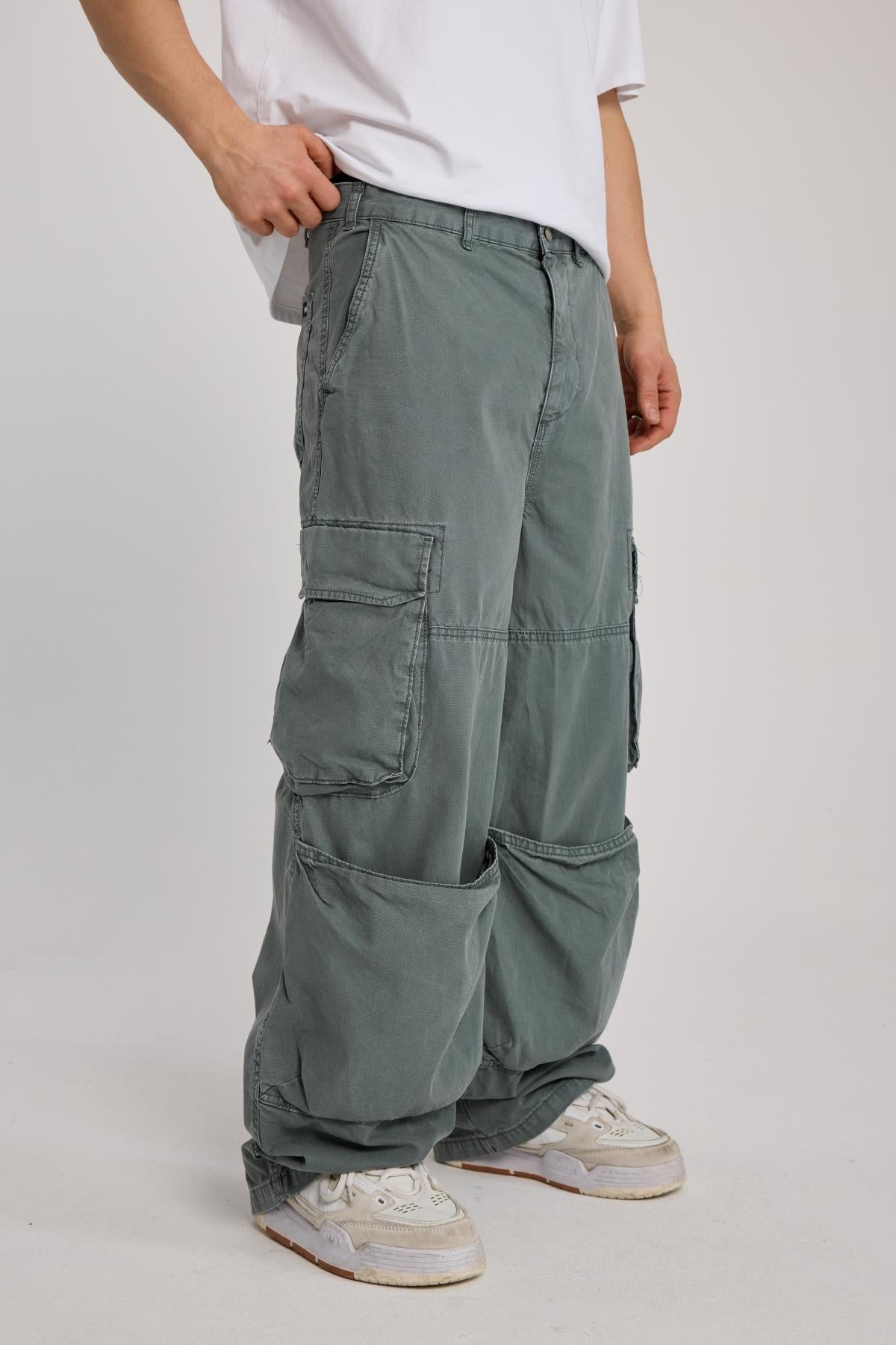 Kanguru Cep Detay Baggy Pantolon