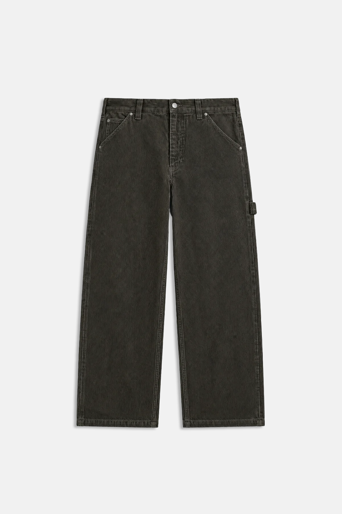 Çizgili Baggy Jean Pantolon