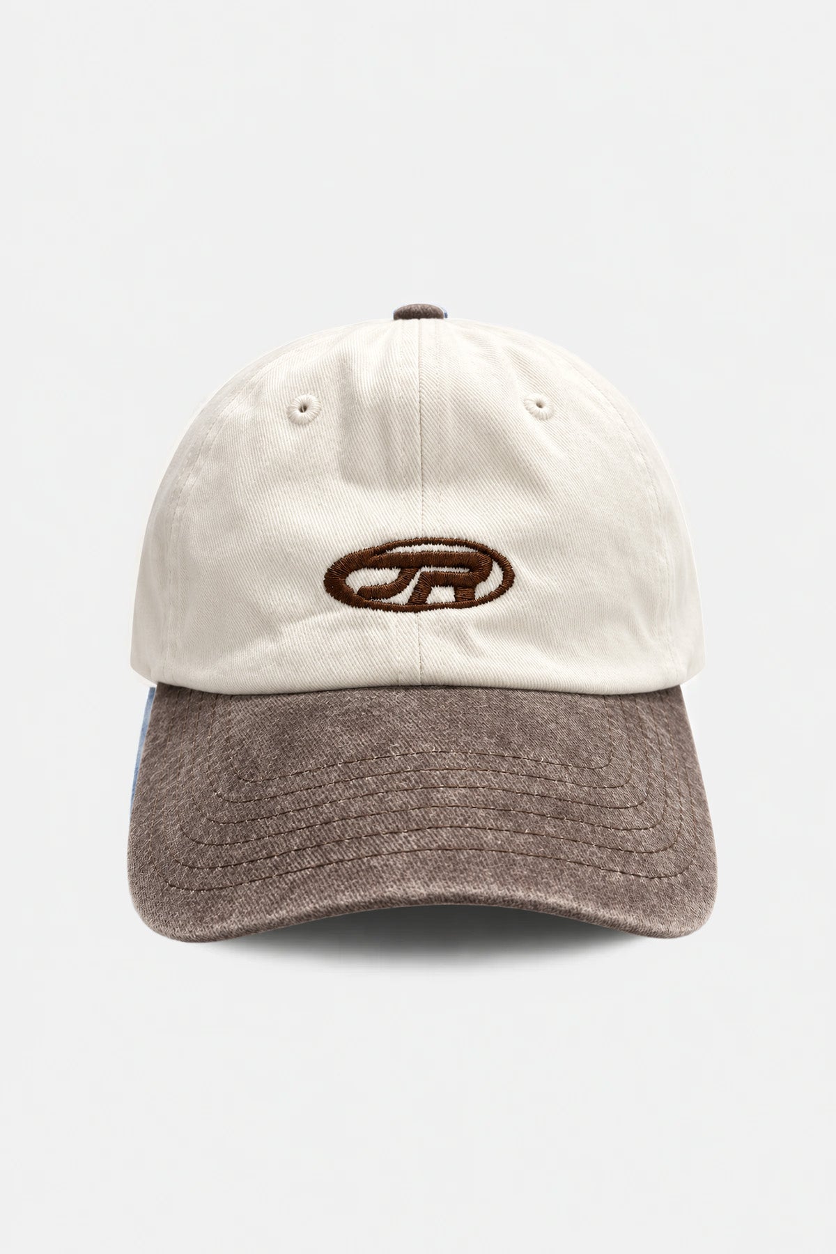 JR Logo Double Color Brown Cap