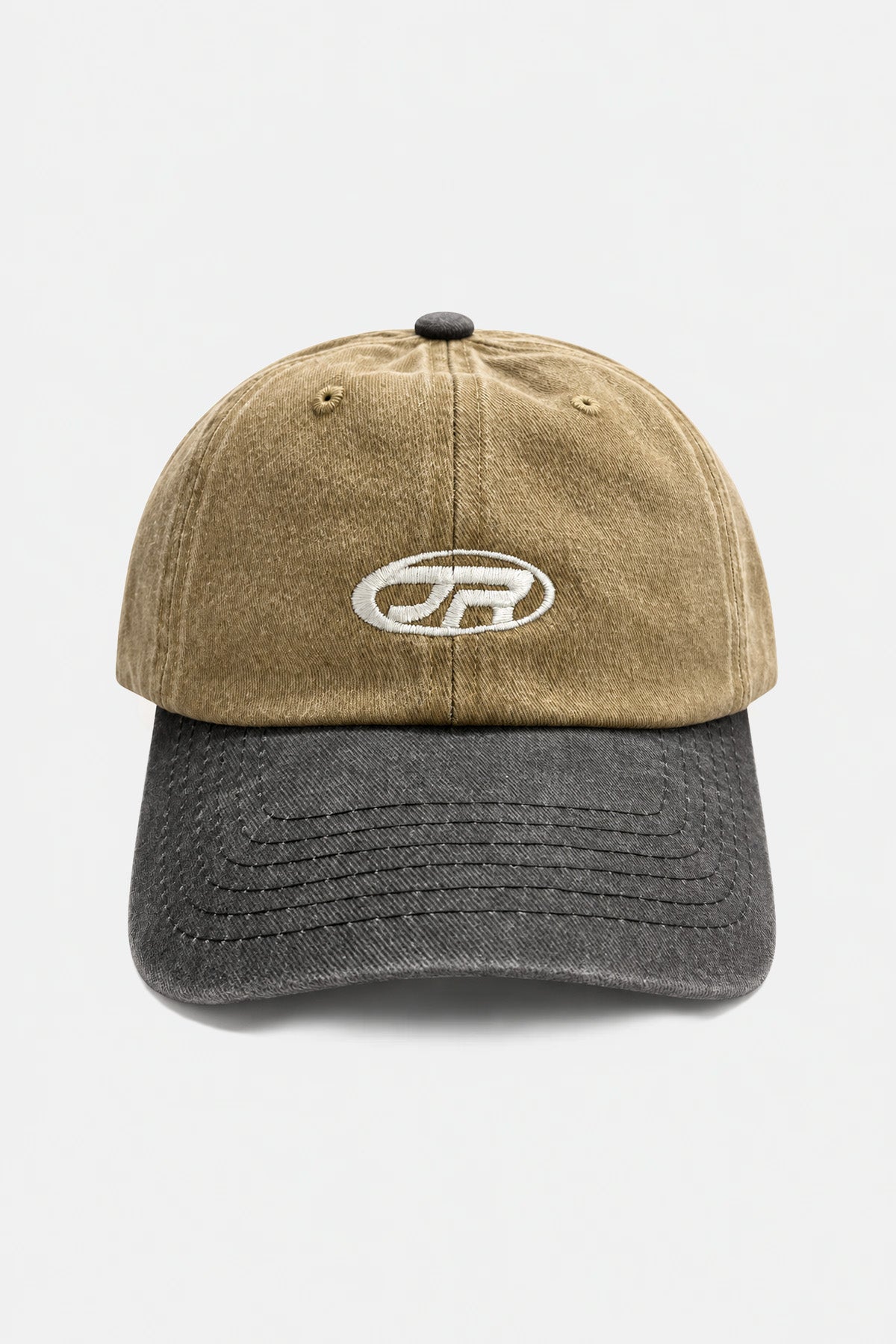 JR Logo Double Color Light Brown Cap