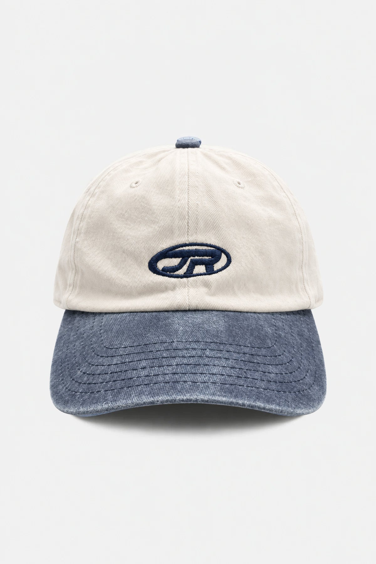 JR Logo Double Color Navy Blue Cap