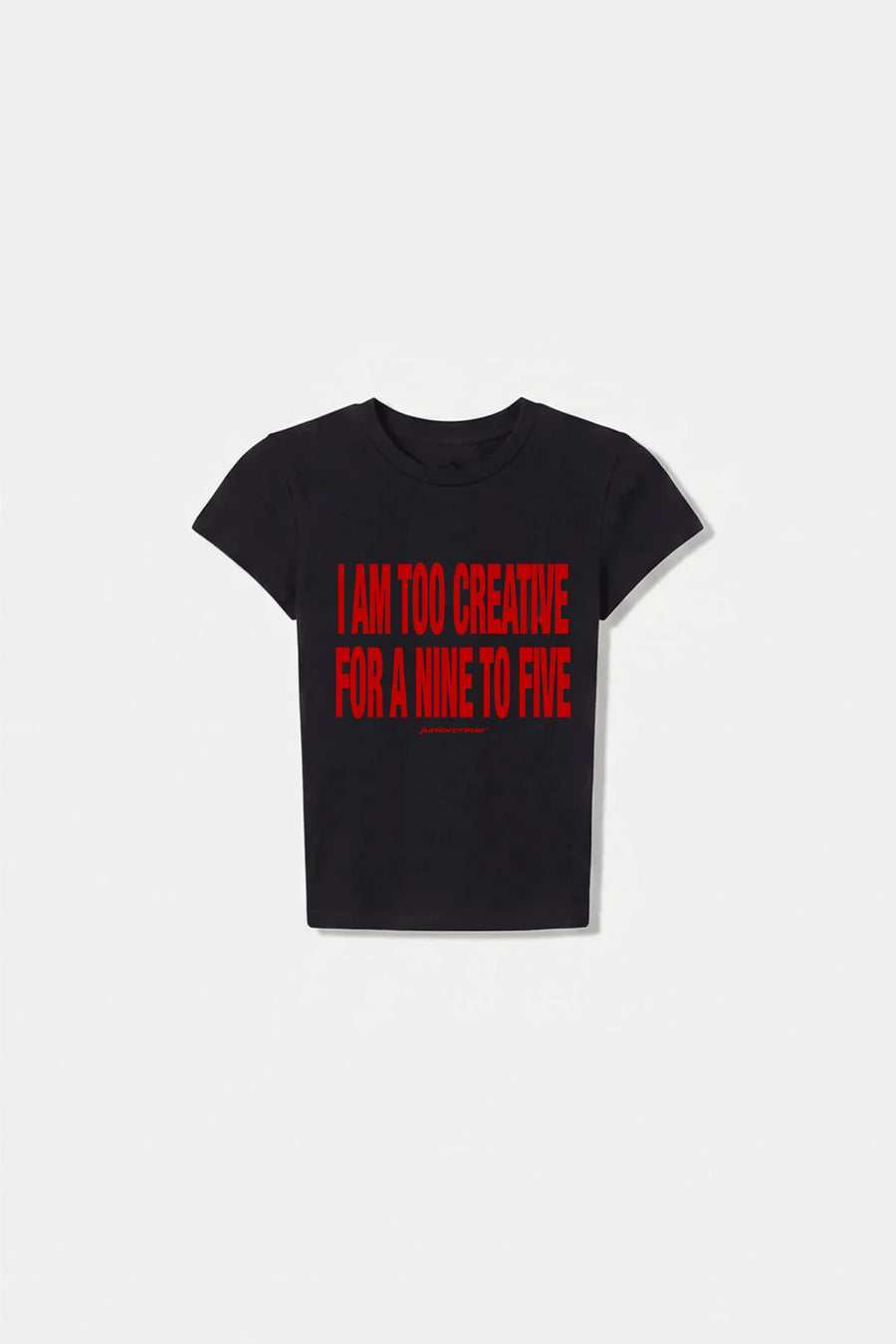 Jr Too Creative Baskılı Siyah Kadın Fit Top
