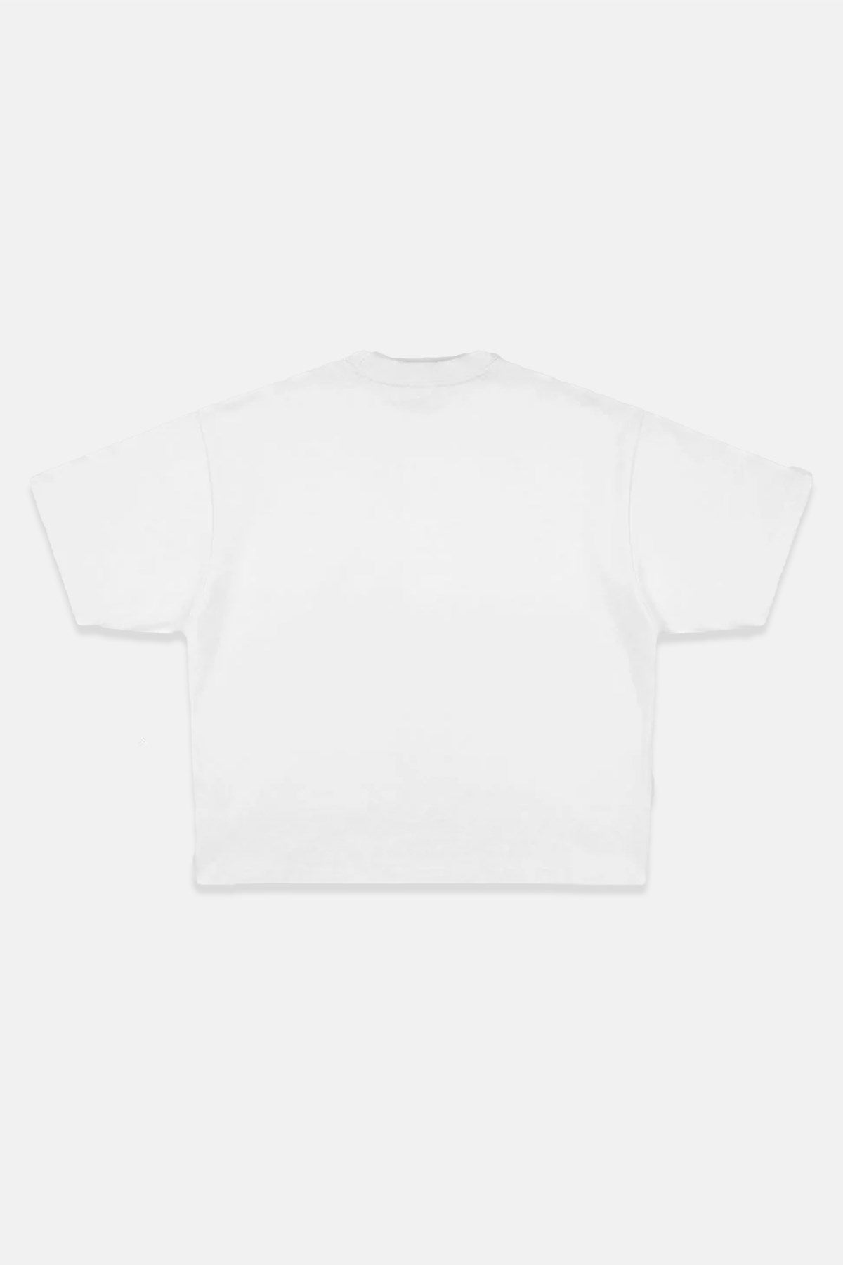 JR Kırmızı Signature Baskılı Beyaz Boxy Oversize Tshirt