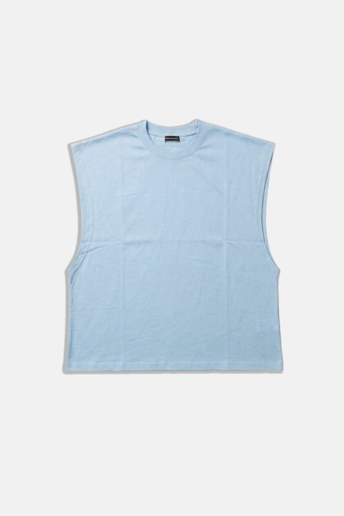 JR Boxy Fit Kolsuz Bebe Mavi Oversize Tshirt