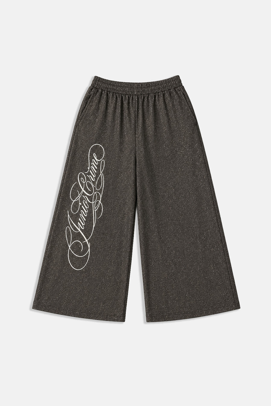 JR Signature Nakışlı Simli Kumaş Baggy Pantolon