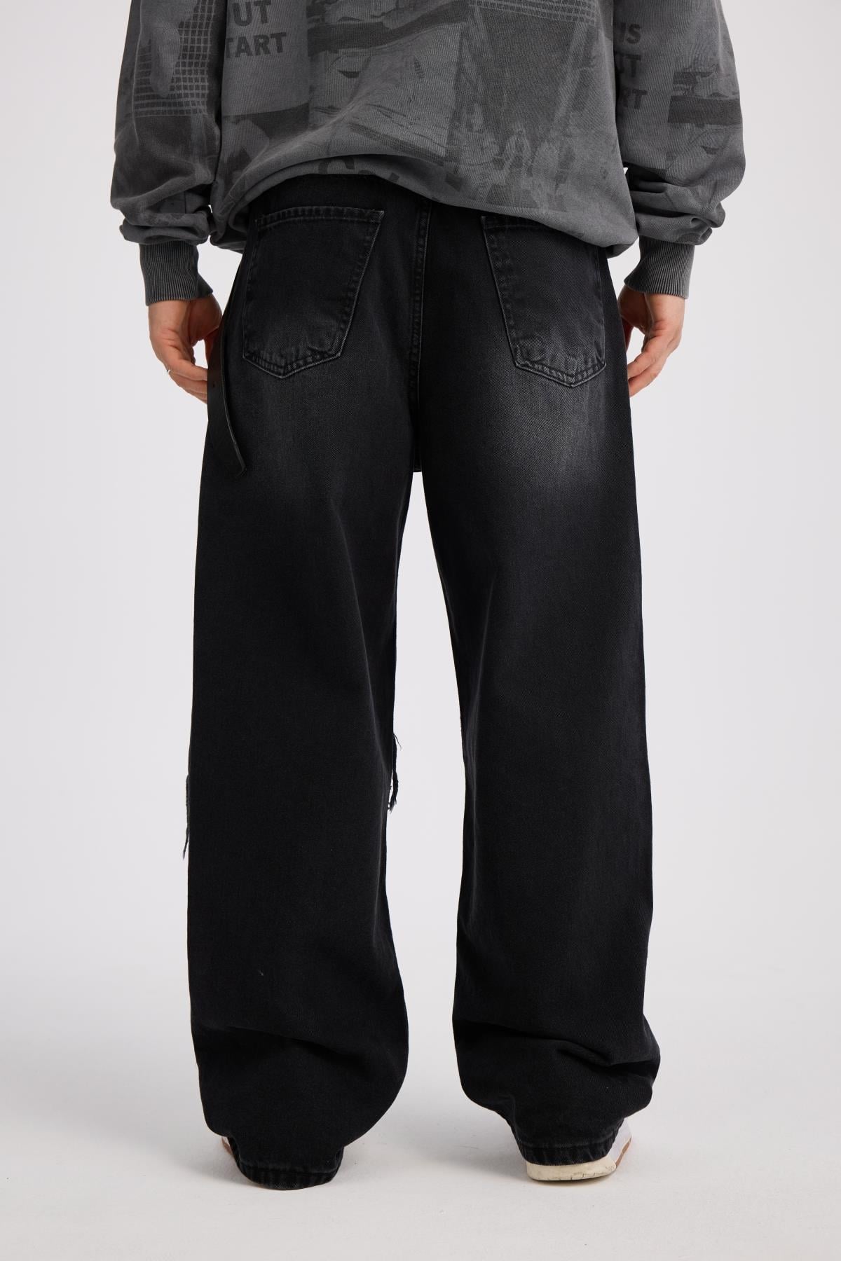 JR Yıldız Patch Detay Füme Jean Pantolon