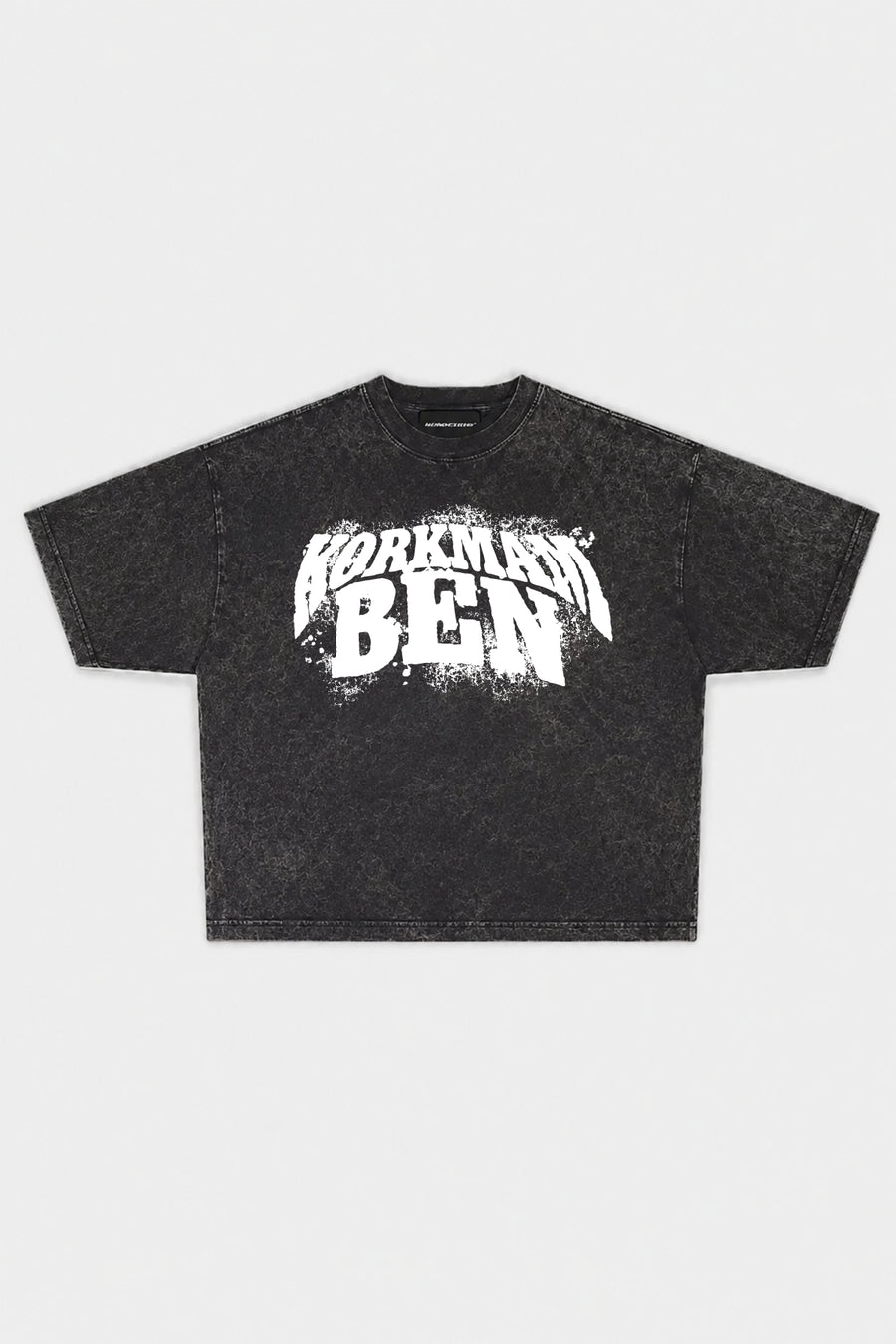 Radikal Merch - Korkmam Ben Acid Wash Siyah Boxy Tshirt (Pre Order)