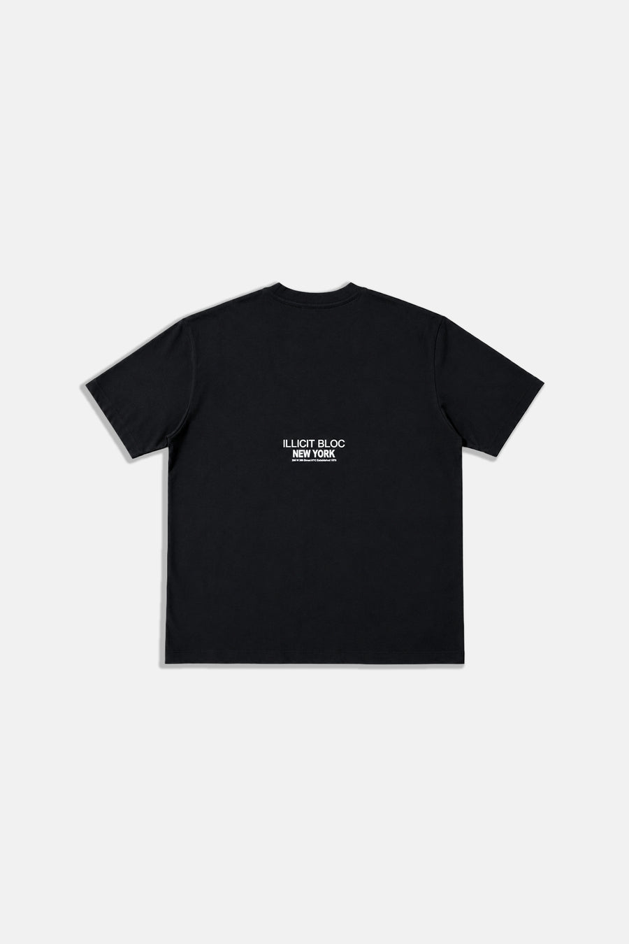 Hologram Nakışlı Siyah Oversize Tshirt SR01