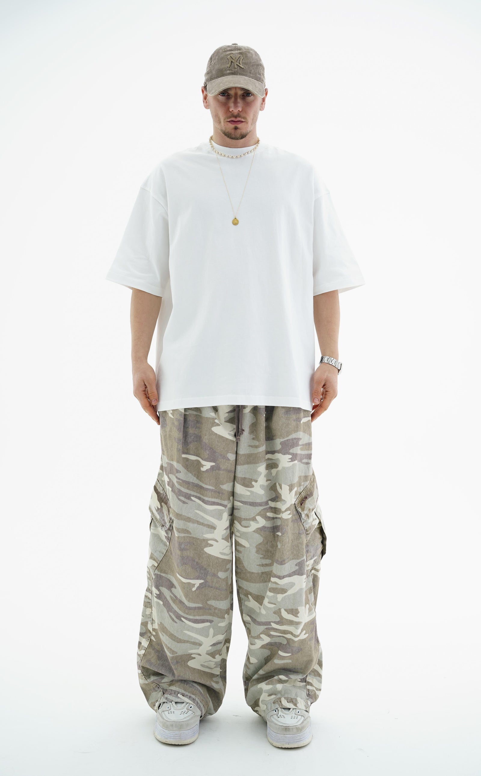 Beyaz Basic Oversize Tshirt JC01 24Y326