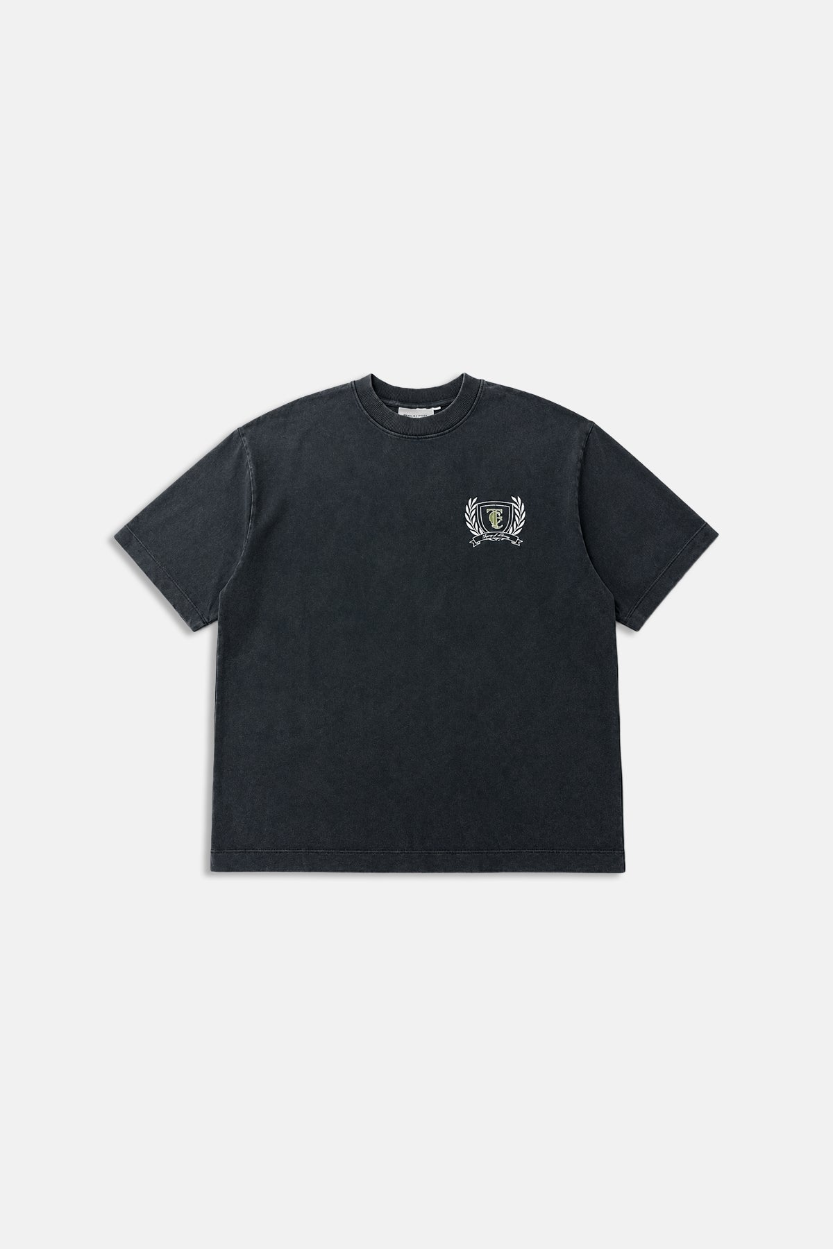 TCC Baskılı Antrasit Oversize Tshirt