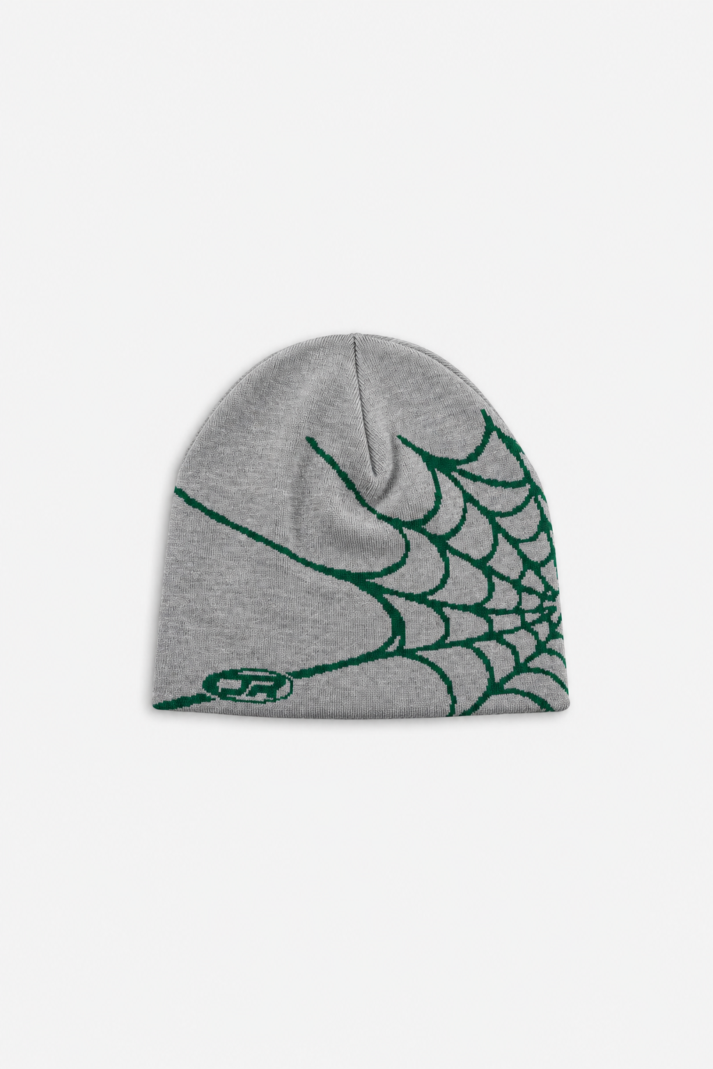 JR Logo Spider Gri-Yeşil Bere