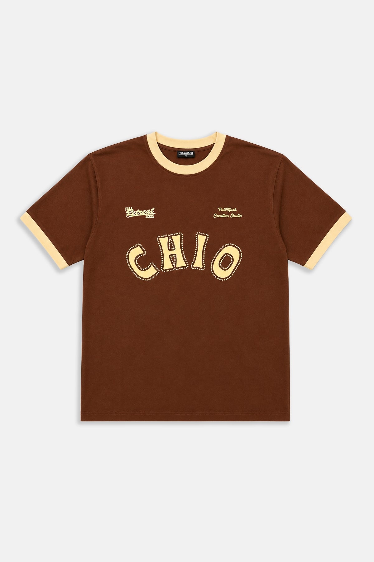 Chio Baskılı Kahve Oversize Tshirt