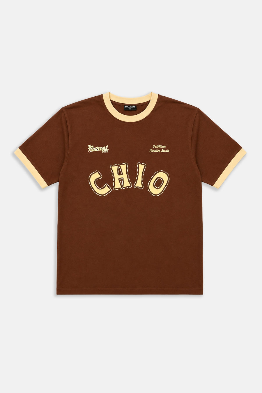 Chio Baskılı Kahve Oversize Tshirt