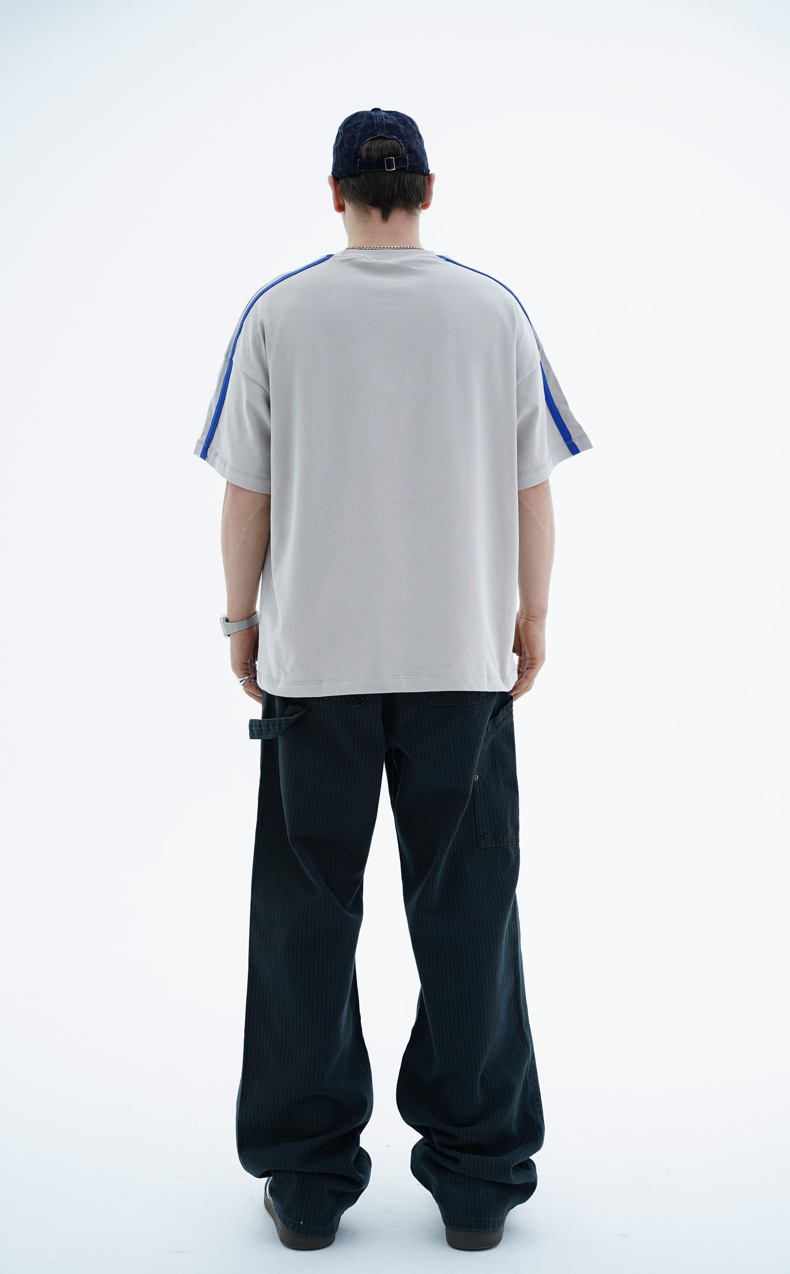 Frontier Patch Detay Gri Oversize Tshirt JC01 26Y125