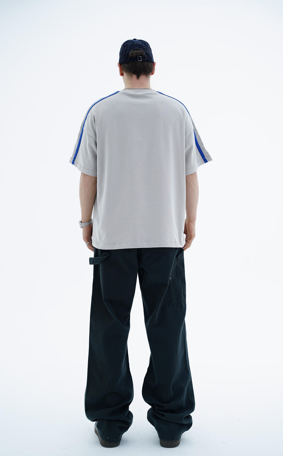 Frontier Patch Detay Gri Oversize Tshirt JC01 26Y125