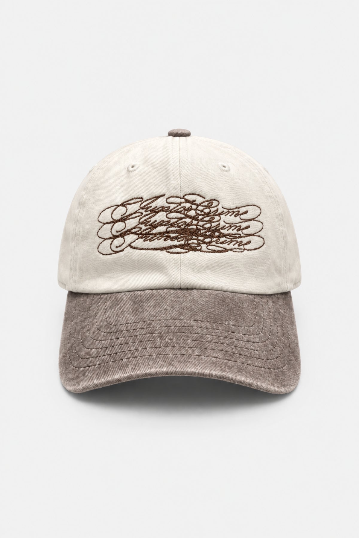 JR Signature Double Color Brown Cap