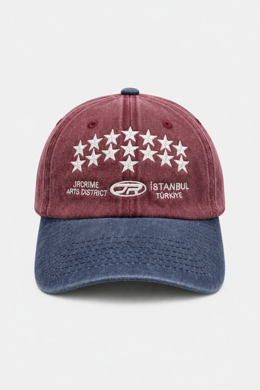 JR Star Logo Double Color Pink Cap