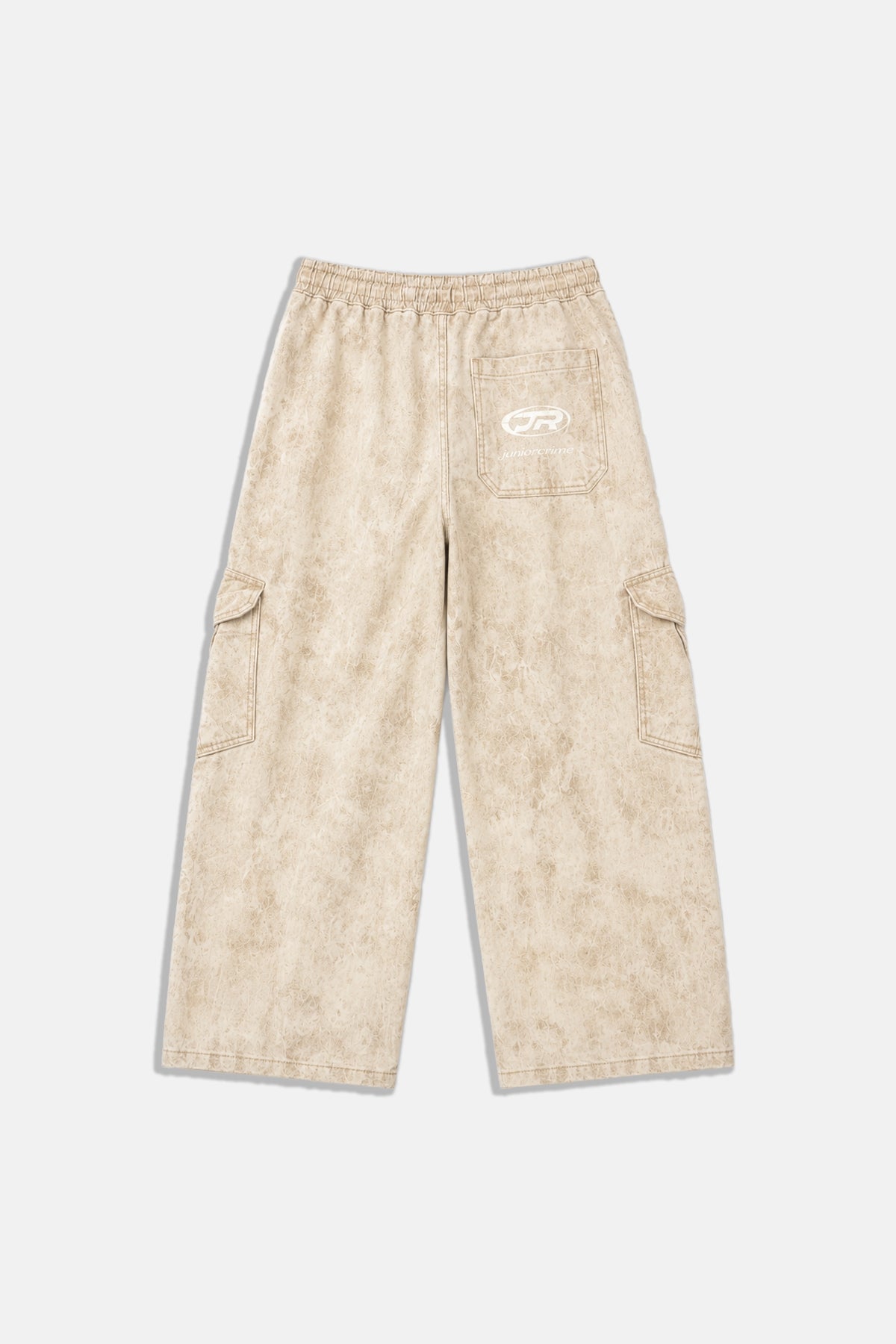JR Logo Camo Effect Krem Low Waist Pantolon