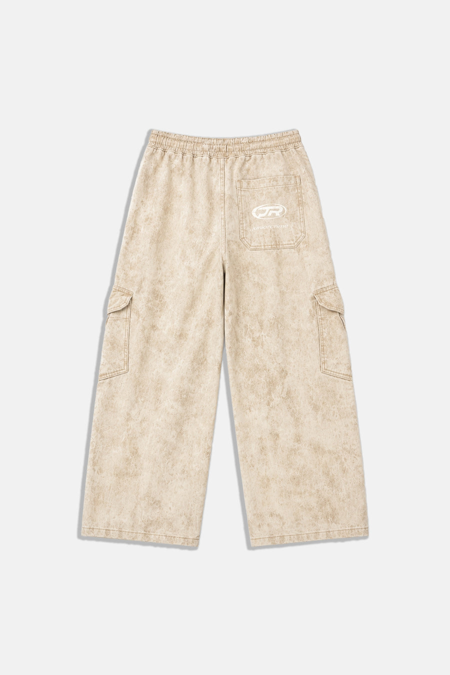 JR Logo Camo Effect Krem Low Waist Pantolon