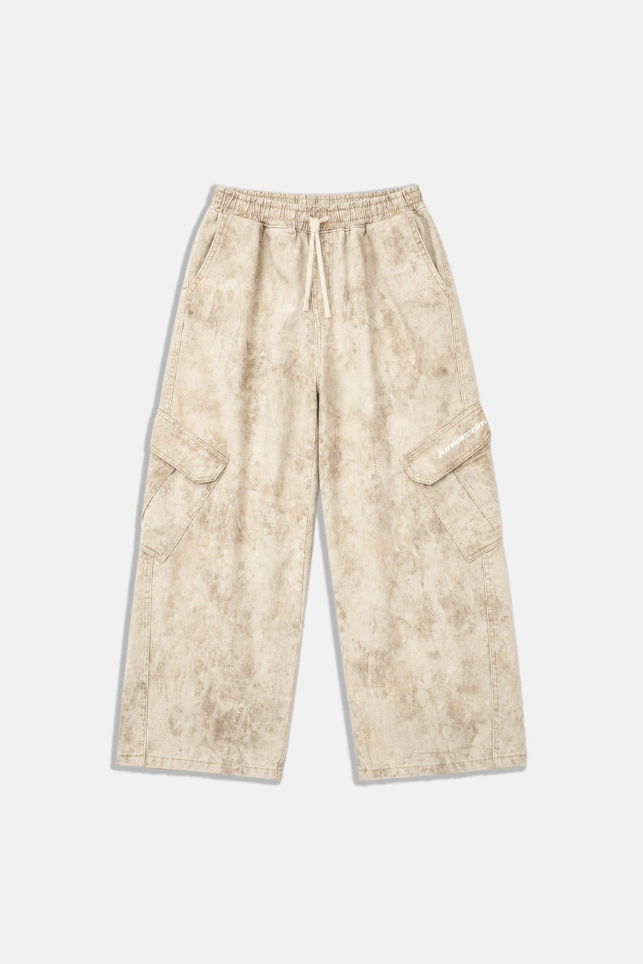 JR Logo Camo Effect Krem Low Waist Pantolon
