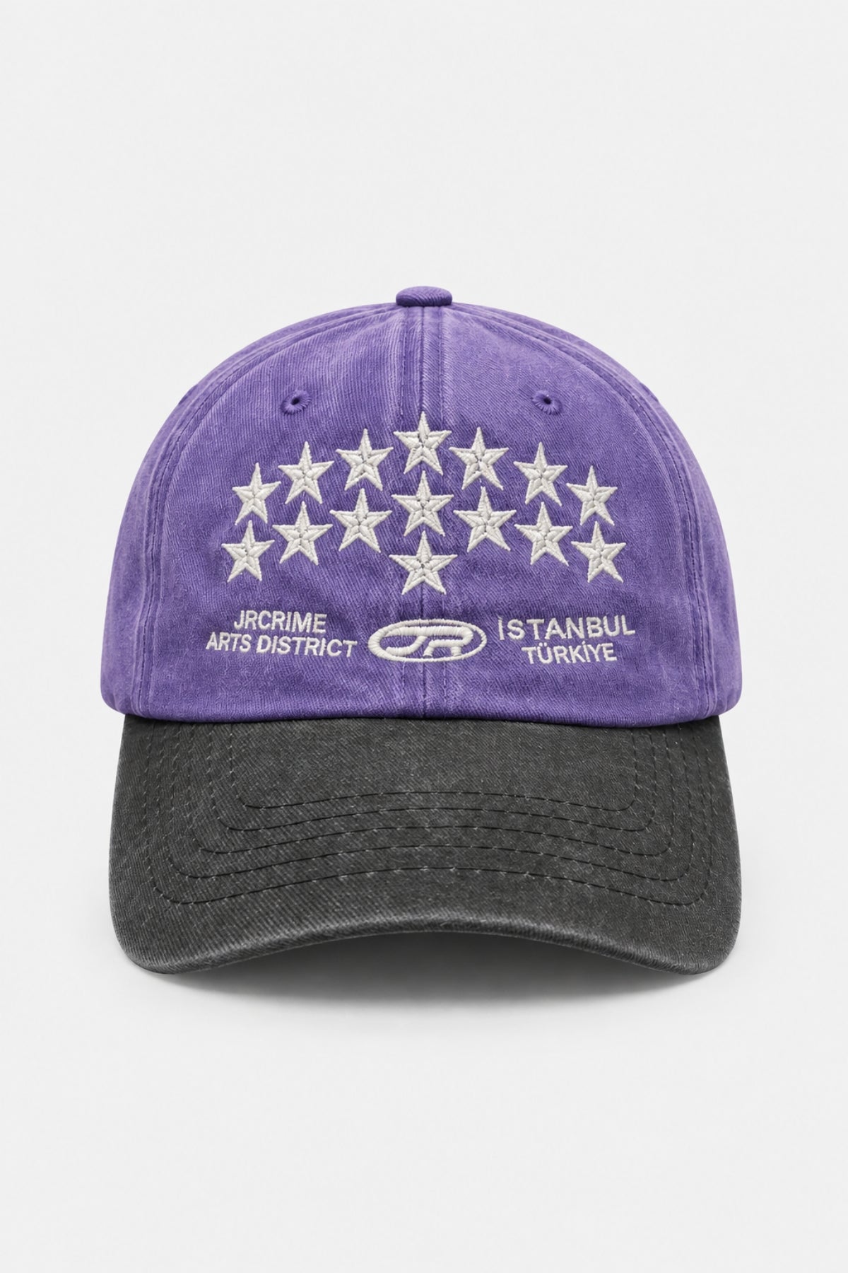 JR Star Logo Double Color Purple Cap