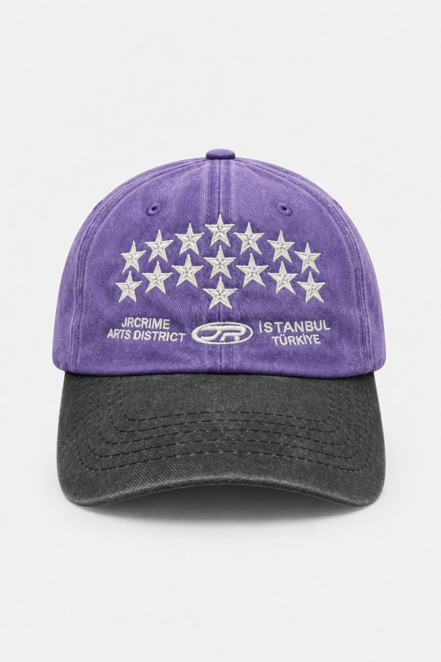 JR Star Logo Double Color Purple Cap