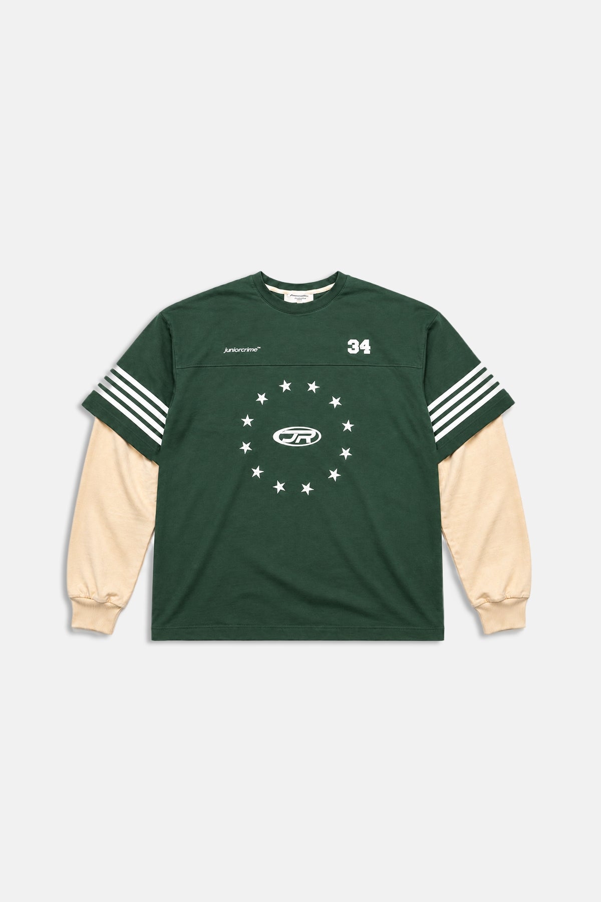 JR Logo Yeşil Oversize Longsleeve