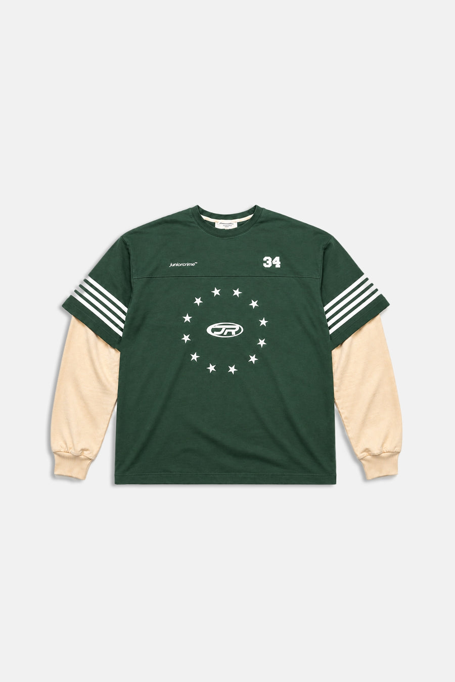 JR Logo Yeşil Oversize Longsleeve