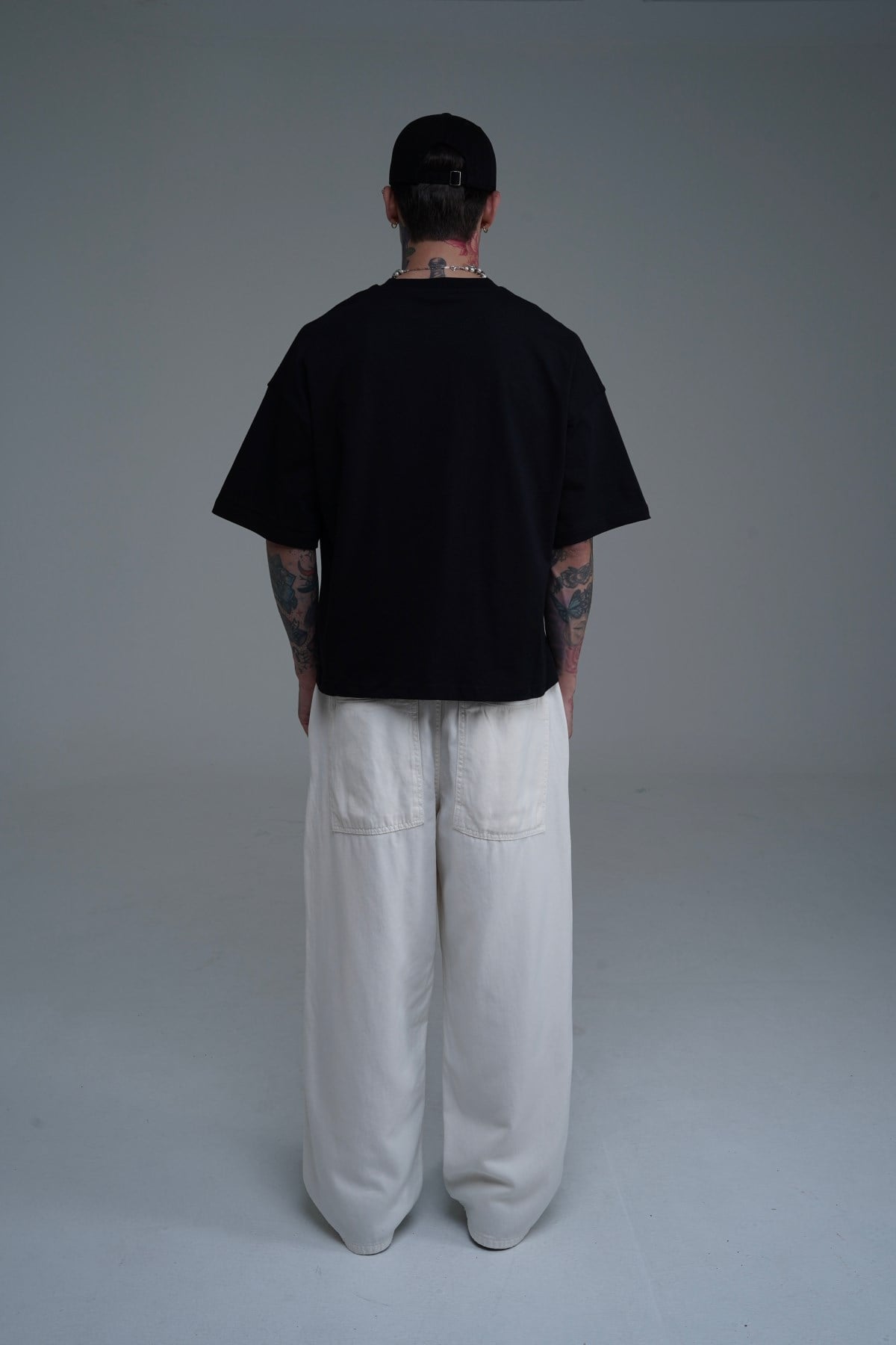 İnce Kumaş Bej Baggy Pantolon CT01 6517-8
