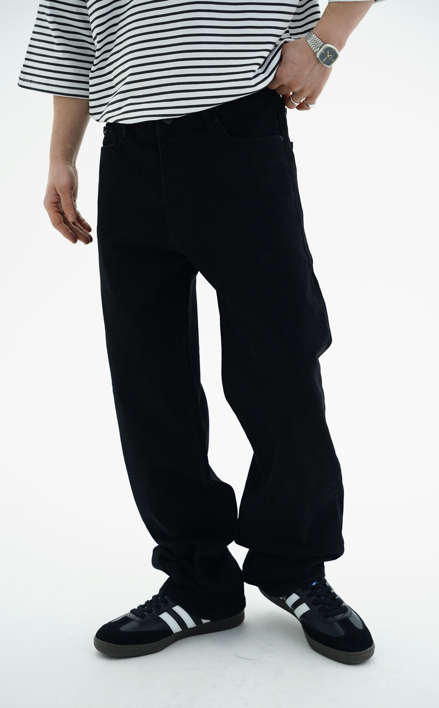 Siyah Regular Jean Pantolon CT01 6623-L