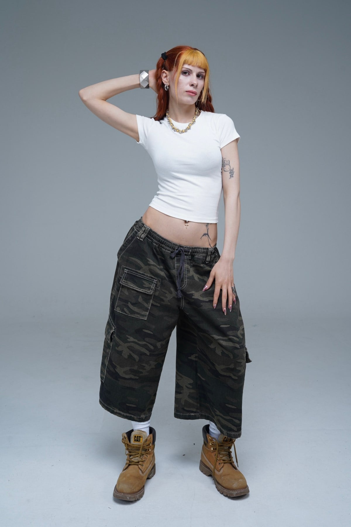 Basic Likralı Krem Fit Kadın Top
