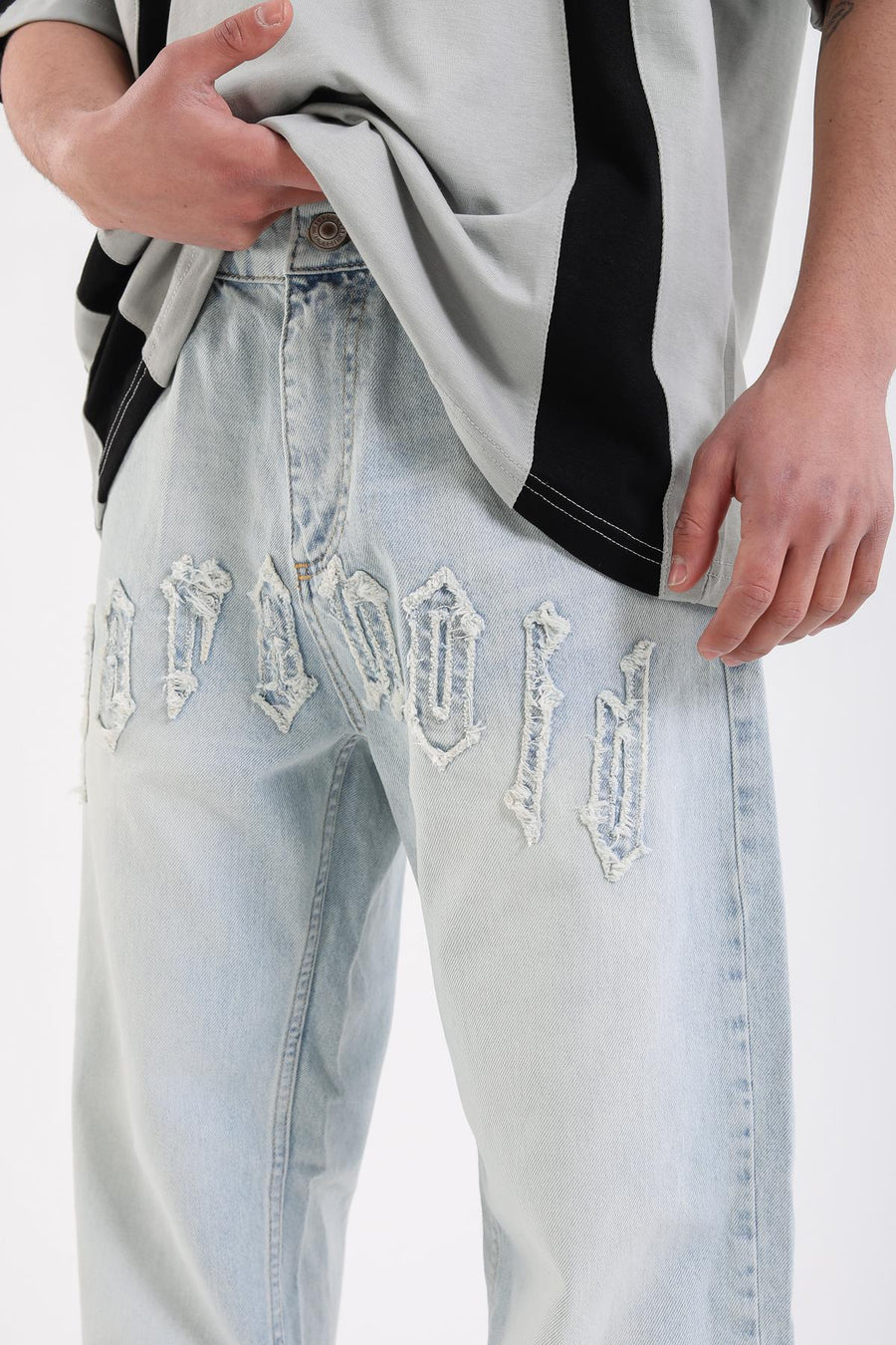 Paranoid Patch Detay Açık Mavi Jean Pantolon