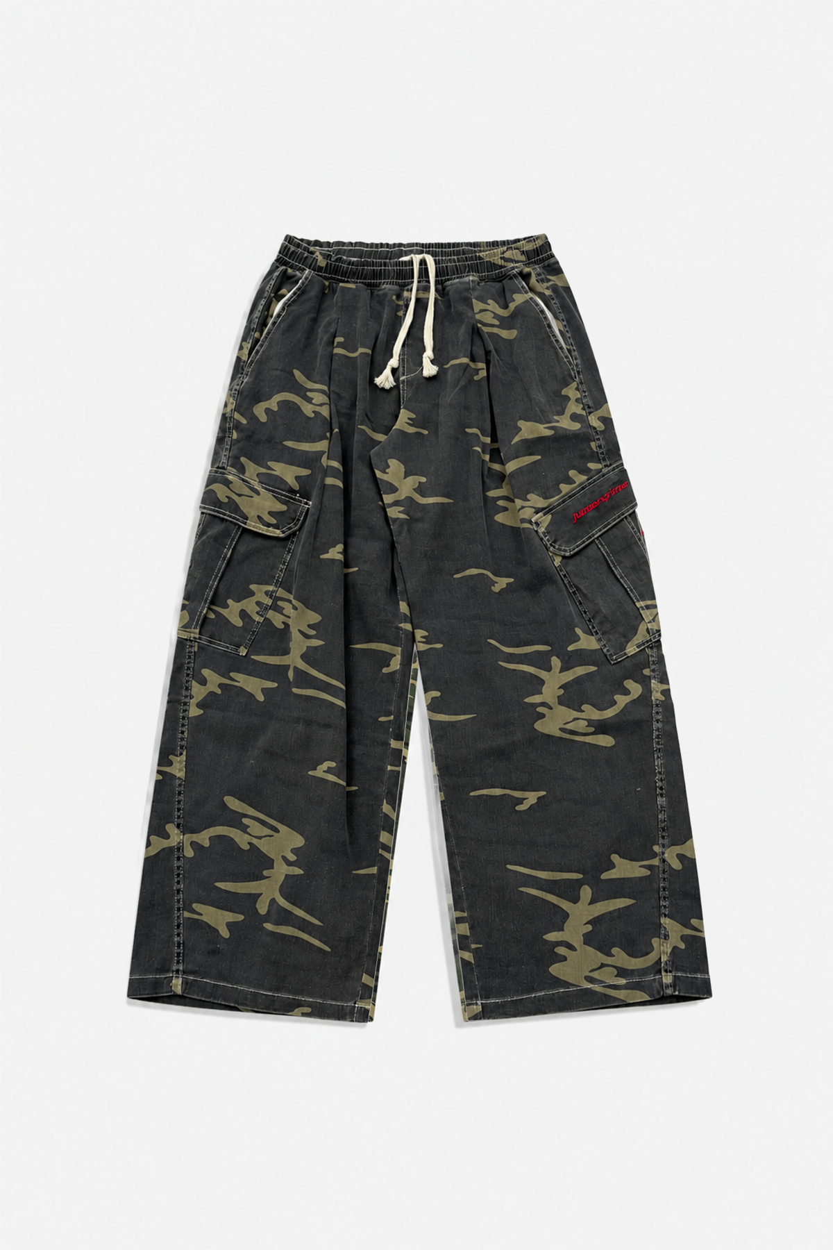 JR Camo Desenli Low Waist Pantolon