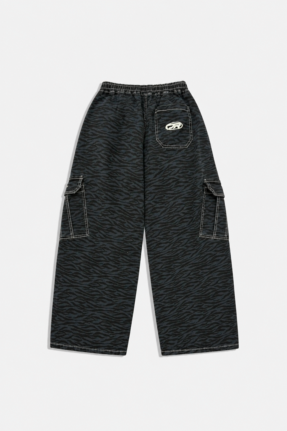 JR Zebra Desenli Low Waist Pantolon